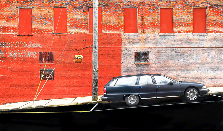 Street Detail With Car-Rutherfordton